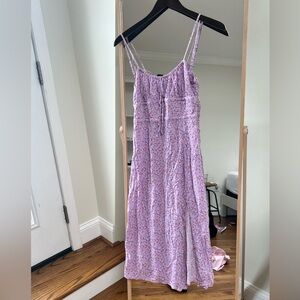 Purple Floral Aeropostale Midi Dress